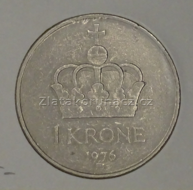 Norsko - 1 krone 1976