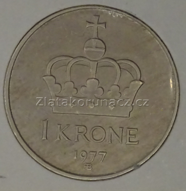 Norsko - 1 krone 1977