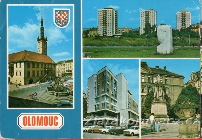 Olomouc - budova Jednoty, pomník Lenina