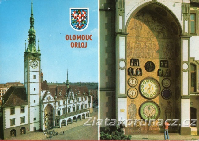 Olomouc - orloj na olomoucké radnici