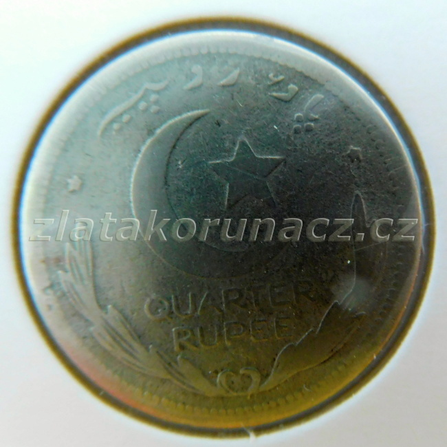 Pákistán - 1/4 rupee 1949