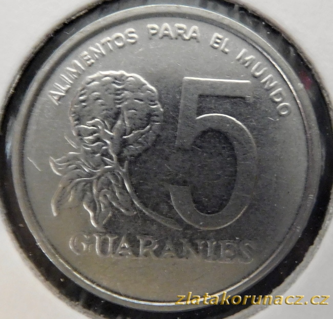 Paraguay - 5 guaranies 1986