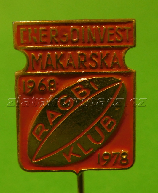 Ragbi klub Makarská 1698-1978 oranžový