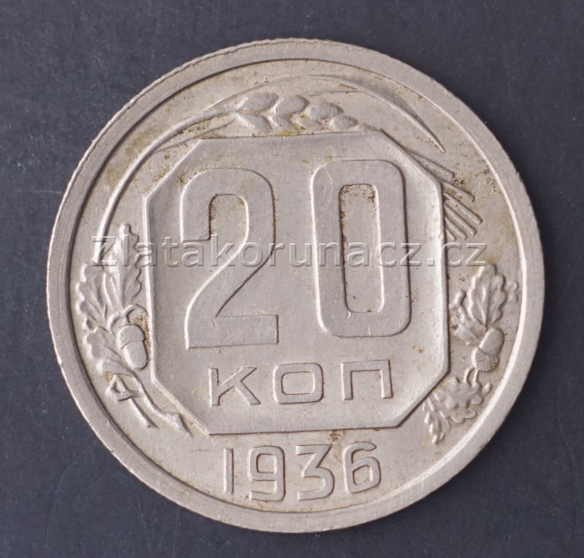 Rusko - 20 kopějek 1936