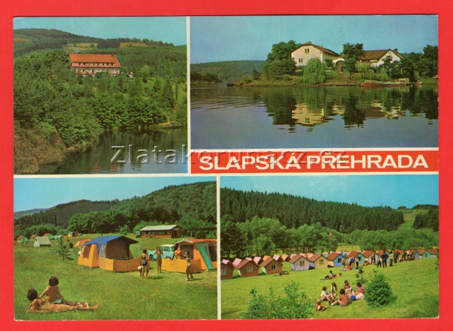 Slapská přehrada - Zotavovna ROH Permon, Zrůbek, Camping, Roviště, pionýrský tábor Hrachov