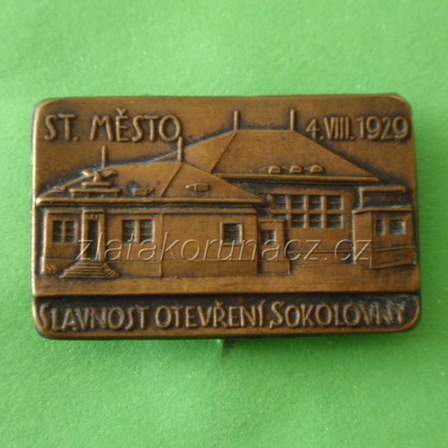 Slavnost.otevření sokolovny St.Město 4.VIII.1929