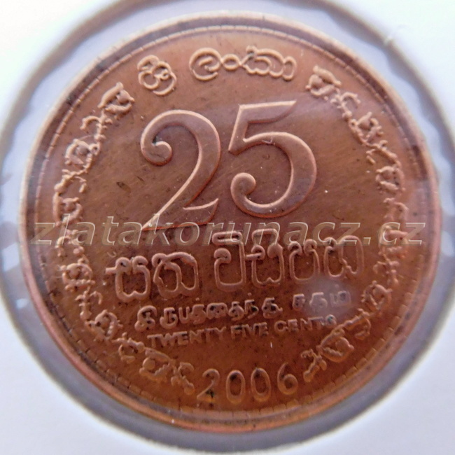 Sri Lanka - 25 cents 2006