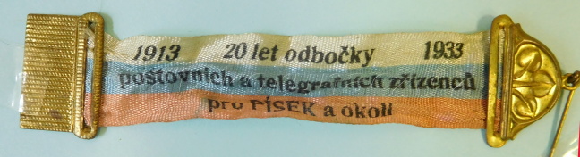 Stuha-20 let odbočky poštovních a telegraf.zřízenců