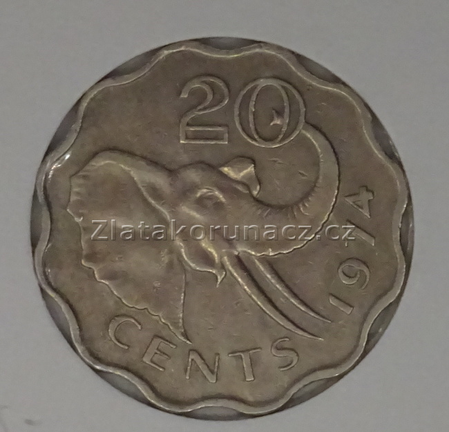 Svazijsko - 20 cents 1974