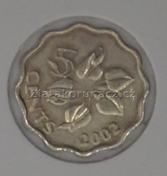 Svazijsko - 5 cents  2002