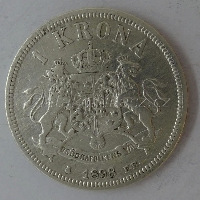 Švédsko - 1 krona 1898 EB