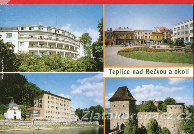 Teplice nad Bečvou - Gottwaldovo náměstí, Helfštýn