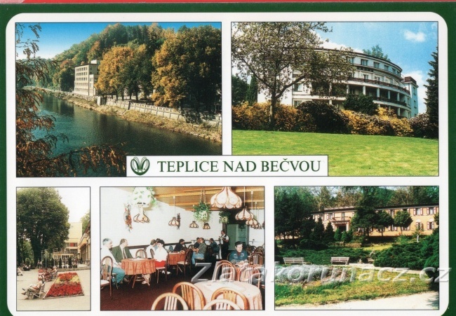 Teplice nad Bečvou - hotel, restaurace, řeka