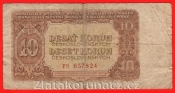 10 Kčs 1953 PN - český číslovač