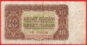 10 Kčs 1953  VH - český číslovač