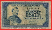 20 Kčs 1945 LN