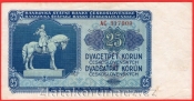  25 Kčs 1953 AC-ruský číslovač