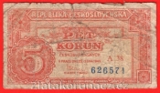 5 Kčs 1949  A 38