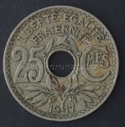 Francie - 25 centimes 1917