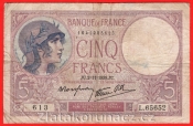 Francie - 5 Francs 1939 