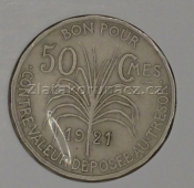 Guadeloupe - 50 centimes 1921