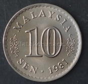  Malaysie - 10 sen 1981