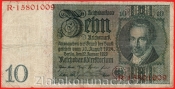 Německo - 10 Reichsmark 22.1.1929 - série R-B - 8 m.č.