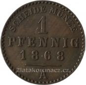 Reuss - Schleiz - 1 pfennig 1868 A