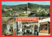 Rožmberk nad Vltavou - městečko s hradem ve vltavském údolí Českokrumlovské vrchoviny