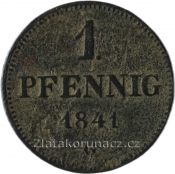 Sasko - 1 Pfennig 1841 G