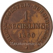 Schleswig & Holstein - 1 sechsling 1850