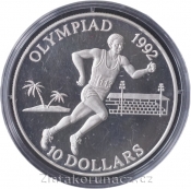 Solomon Islands - 10 dollars 1991 - Olympiáda 1992 Běžec