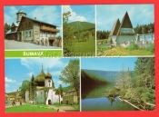 Šumava - chata Pancíř, Pohled na Špičák, Hofmanky, Železná Ruda