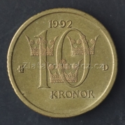 Švédsko - 10 kronor 1992