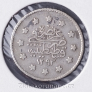 Turecko - 1 kurush 1293/22 (1896) - Abdul Hamid II.