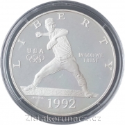 USA - 1 dollar 1992 S - Baseball