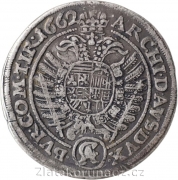 XV. krejcar 1662 CA - Vídeň