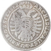 XV. krejcar 1662 GH - Vratislav varianta 2