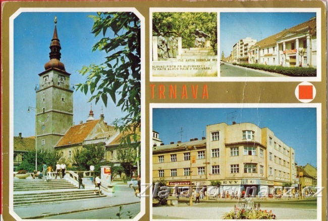 Trnava - mestská veža, pomník