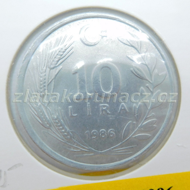 Turecko - 10 lira 1986