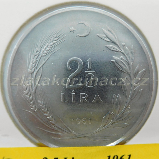 Turecko - 2 1/2 lira 1961